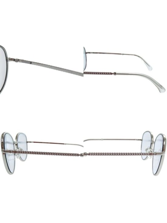 Chanel S Acetate Metal Blue Silver Sunglasses main image 10